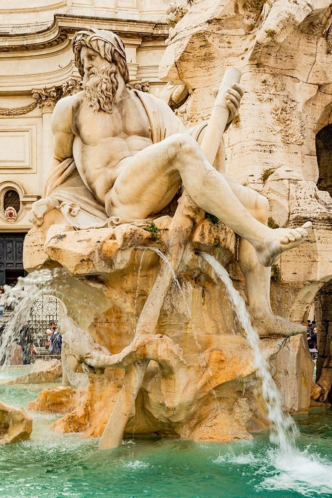 Italy-Rome Piazza Navona-Fountain of the Four Rivers